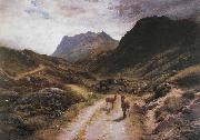 Joseph Farquharson The Road to Loch Maree Spain oil painting artist